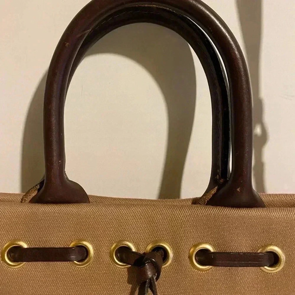 Dooney & Bourke beige brown canvas leather bag - Picture 8 of 16
